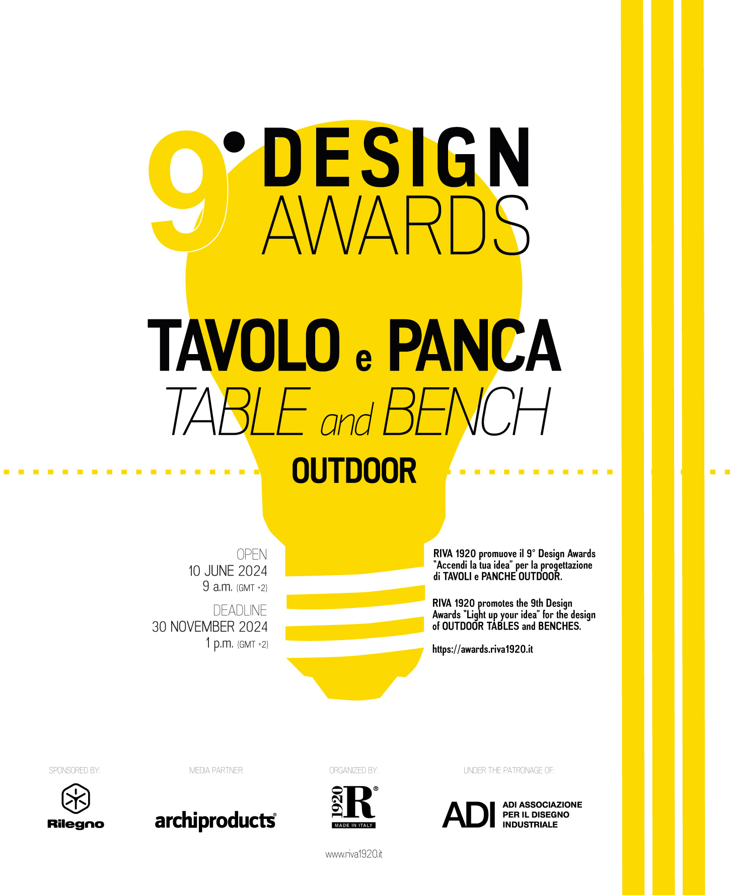 9th Design Awards: Outdoor Table and Bench